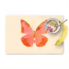 Vlinder - Minimalistisch - Roze Placemat vinyl groot -zzzproduct_Kitchenyeah-website