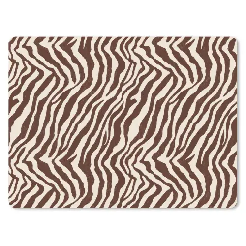 Zebra - Patroon - Zwart - Wit muismat rubber klein 262 -3d