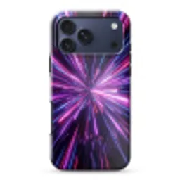 Lichtsnelheid - Ruimte - Roze - Paars Toughcase MagSafe Apple iPhone 17 Pro Max klein -3d