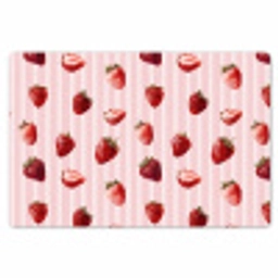 Strepen - Aardbei - Roze Placemat vinyl groot 368 -zzsfeer1_Kitchenyeah-website