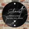 Marmer - Sierlijk Naambord Rond klein -sfeer2