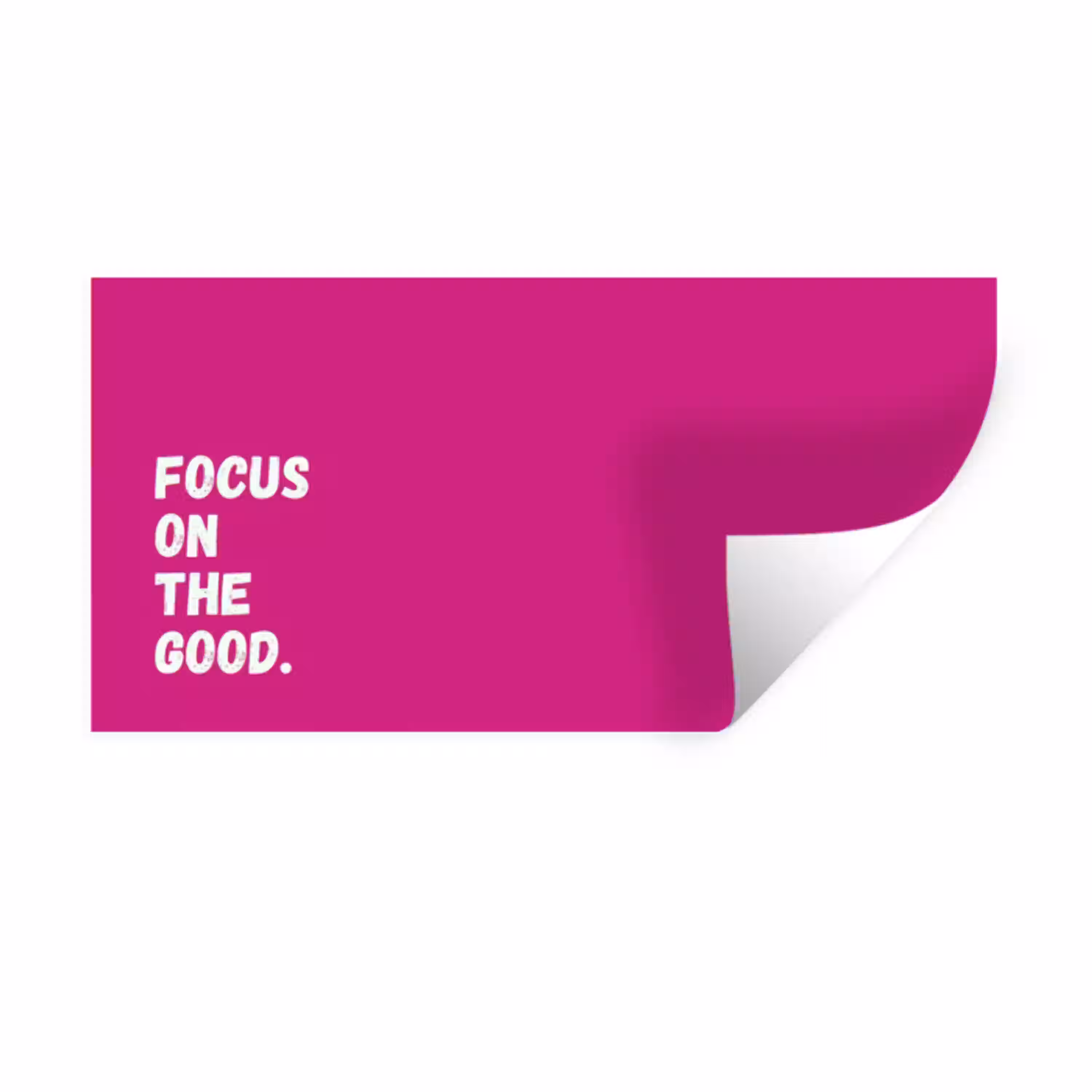 Focus on the good - Roze - Simple Muursticker klein -3d