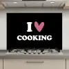 I love cooking - Koken - Hartje - Kookliefhebber - Kok - Spreuken keuken achterwand spatscherm klein -3d_website