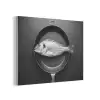 Pan - Vis - Zwart - Wit PET vilt klein -3d