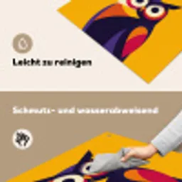 Uil - Grafisch - Kleurrijk - Ogen Inductie beschemer met haakjes middel -ky-schoon-de