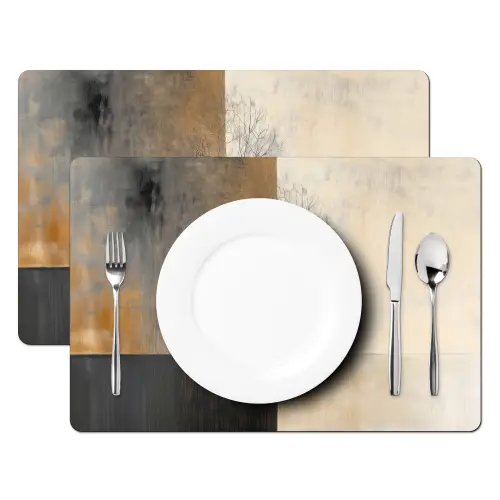 Boom - Vlakken - Takken - Kleurverloop Placemat vinyl groot -zzsfeer2_Kitchenyeah-website
