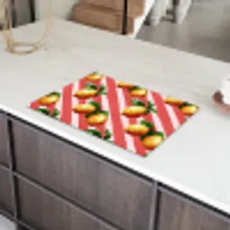 Citroen - Geïllustreerd - Oranje Inductie beschermer vinyl 3mm klein 276 -sfeer8