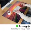 Windmolen - Zonsondergang - Landschap Muismat XXL klein -sfeer3