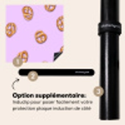 Pretzels - Eten - Paars Inductie beschermer vinyl 3mm middel -zzzzzzz-induclip_FR
