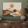 Zon - Heuvels - Boom - Abstract PET vilt klein -sfeer2