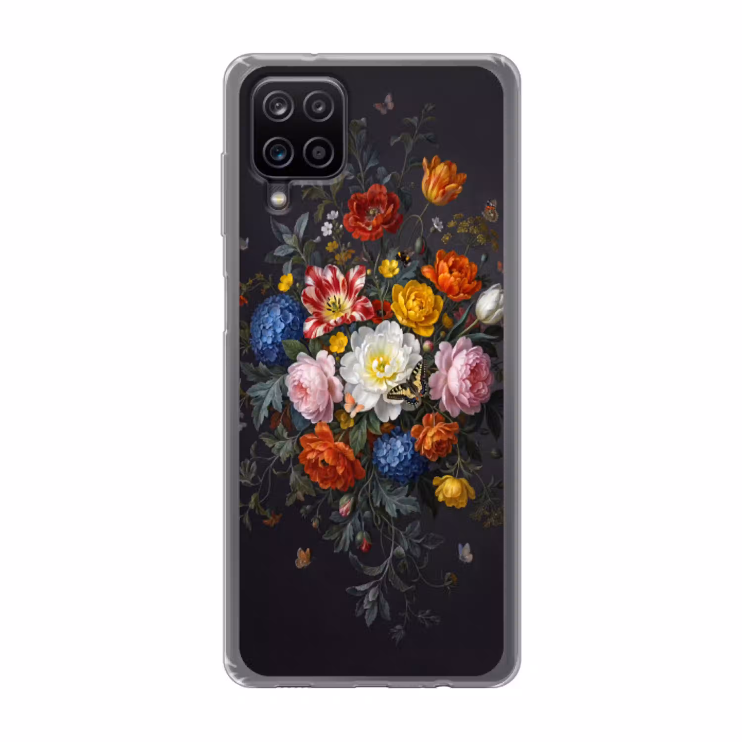 Bloemen - Boeket - Klassiek - Kleurrijk - Natuur Telefoonhoesje Samsung Galaxy A12 klein -3d