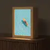 Surfboard - Water - Badpak - Oranje Light Box met kabel (Tafellamp) klein -z3d_website
