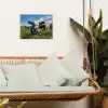 Koe - Tong - Weide tuinposter los doek klein -sfeer7