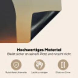 Minimalistisch - Silhouet - Oranje Inductie beschemer met haakjes klein -ky-onderkant-de
