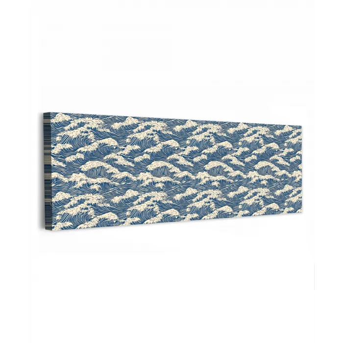 Golven - Klassiek - Blauw canvas 2cm klein 828 -z3d