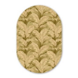 Palmbladeren - Klassiek - Groen Wandcirkel Ovaal Forex klein 630 -3d