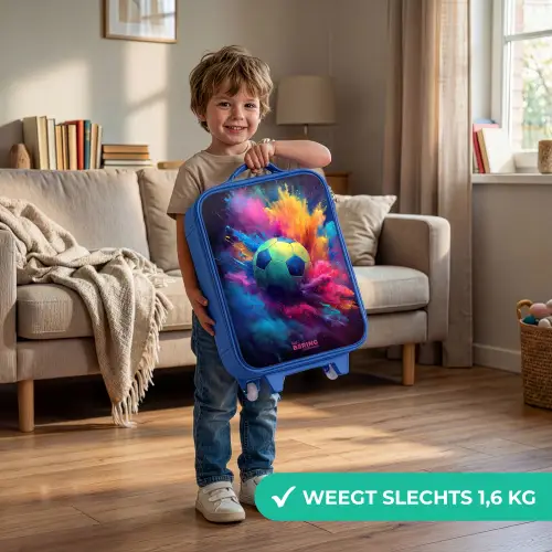 Neon - Bal - Kleurrijk Kinderkoffer - Blauw klein -sfeer2_NL