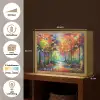 Landschap - Bos - Kleuren - Natuur Light Box met batterij (Wandlamp) middel -USP_websiteoverzichtNL