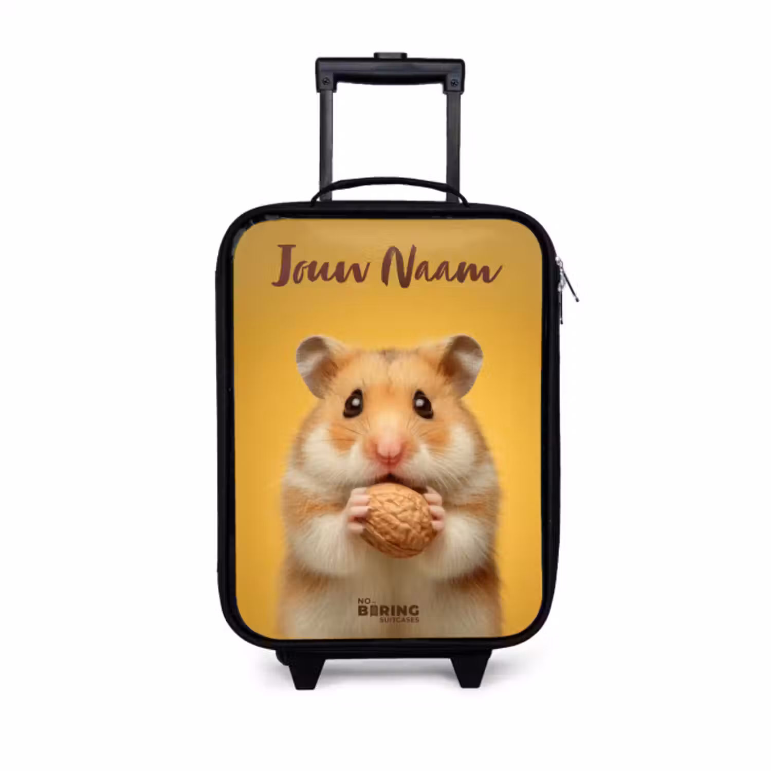 Kinderkoffer met naam - Hamster - Walnoot - Dier