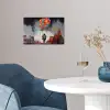 Jongen - Ballonnen - Gebouwen - Kunst poster papier klein -sfeer3