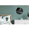 Palm - Jungle - Tropical Wandcirkel aluminium klein -slaapkamer