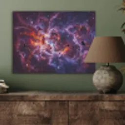 Space - Stars - Abstract - Colorful PET vilt klein -sfeer2