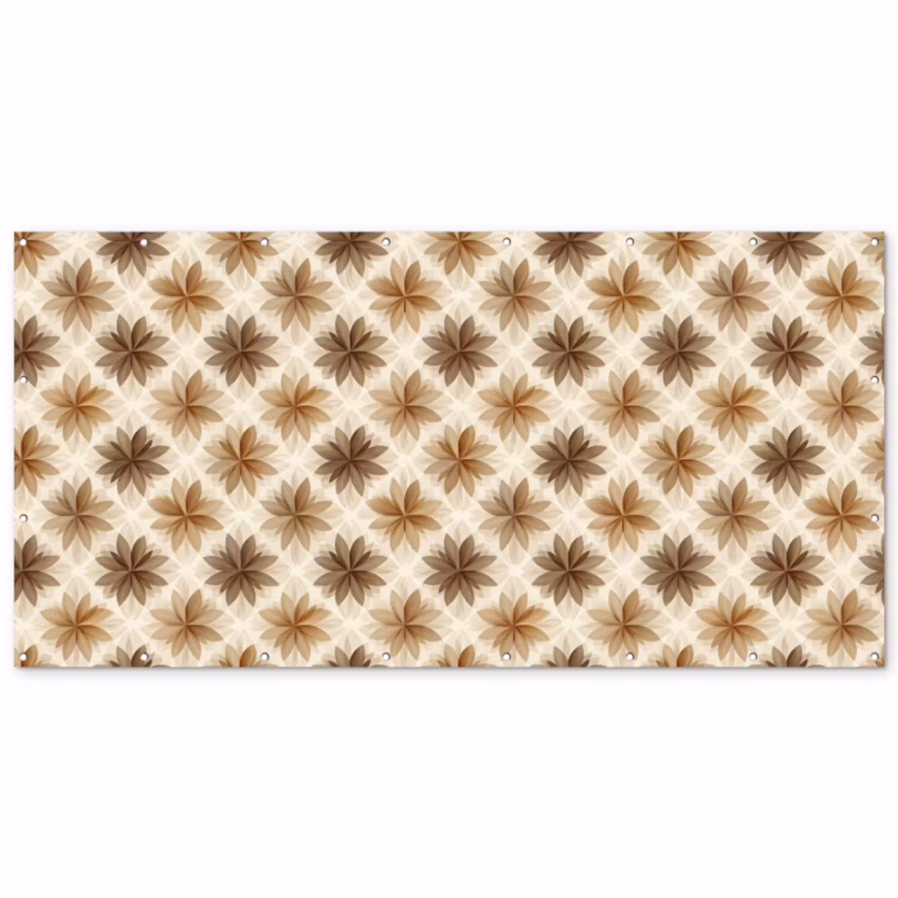 Geografisch - Patroon - Bruin Balkonbeschermer Duitsland klein 596 -zz_3d