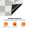 Lichtgrijs - Wit - Vierkant - Rond Inductie beschermer vinyl 3mm klein 276 -zzzzzzz-td-onderkant