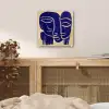 Okergeel - Blauw - Eenvoudige lijnen plexiglas 5mm klein -sfeer4