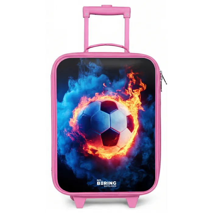 Voetbal in vuur en ijs Kinderkoffer - Roze klein -zz3dotto