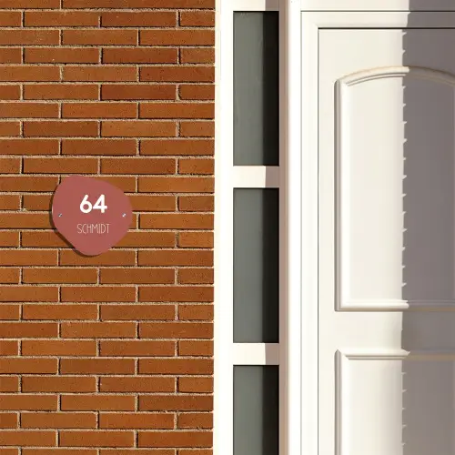 Terracotta - Modern Naambord Organisch middel -sfeer3