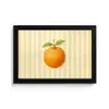 Sinaasappel - Strepen - Oranje - Zomers fotolijst zwart zonder passe partout klein -3d