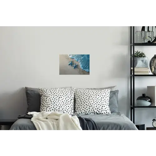 Zeesterren - Zand - Zee - Blauw Muursticker klein -slaapkamer