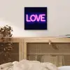 Neon - Love - Valentijn aluminium wit klein -sfeer3