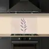 Tak - Bladeren - Minimalistisch - Beige keuken achterwand spatscherm klein -sfeer1