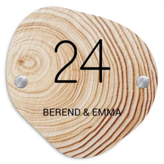 Holzmaserung - Klassisch Naambord Organisch middel -3d