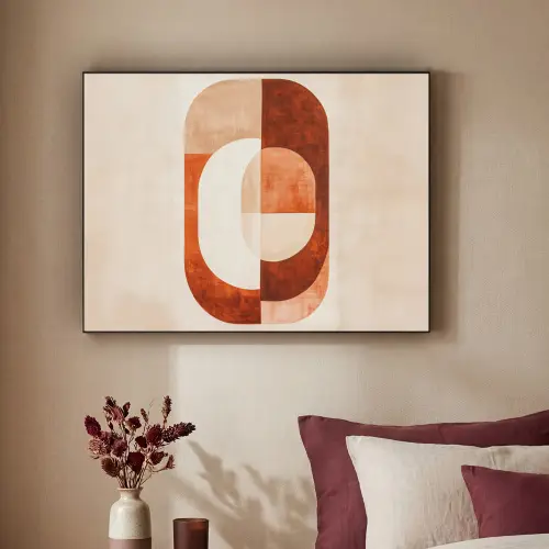 Illustratie - Abstract - Vormen - Rood Textielframe zwart klein -sfeer1