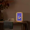 Meloen - Blauw - Oranje - Kunstzinnig Light Box met kabel (Tafellamp) klein -sfeer4