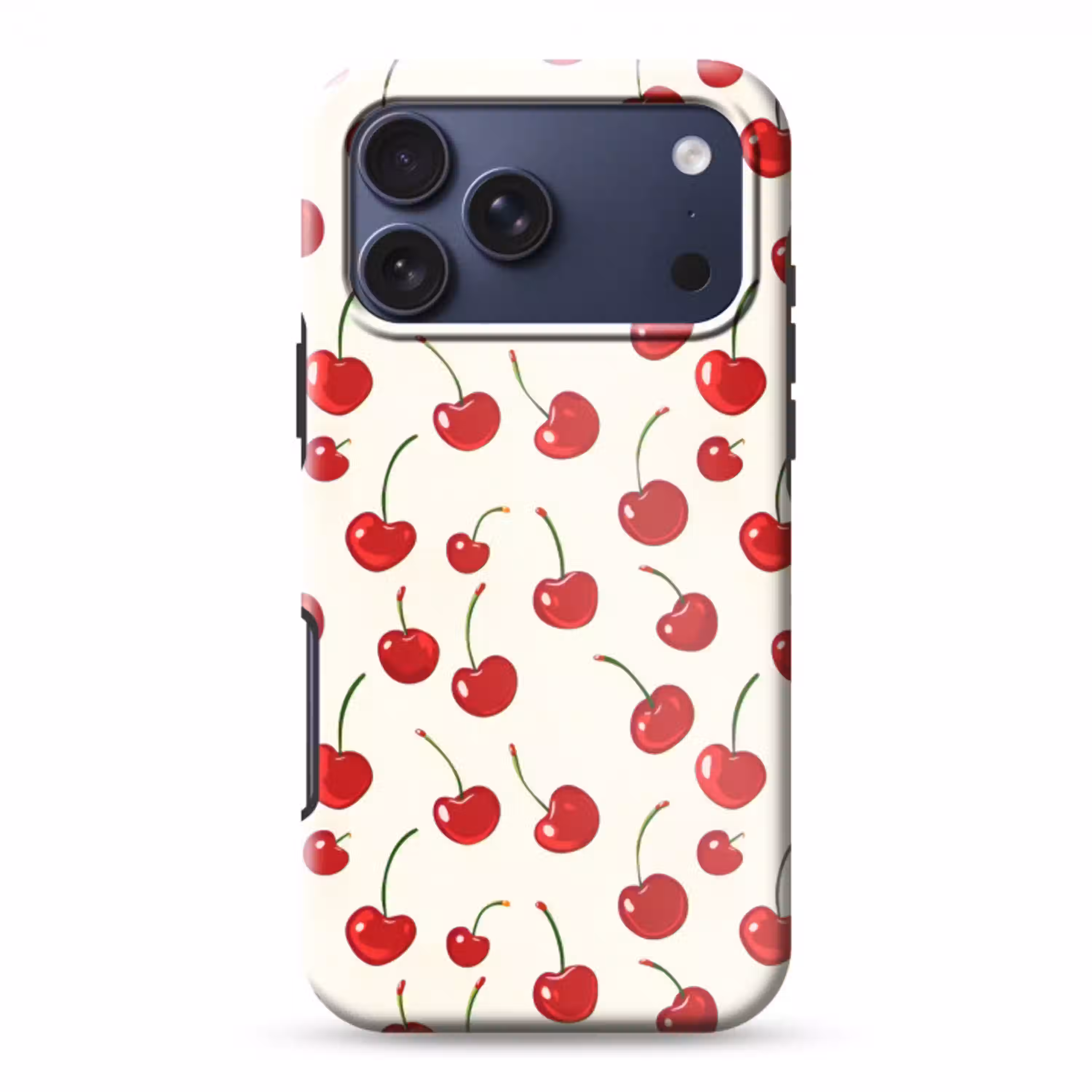 Kersen - Minimalistisch - Rood Toughcase MagSafe Apple iPhone 17 Pro Max klein 1019 -3d