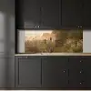 Hek - Natuur - Mist - Veld keuken achterwand 2 middel -sfeer1