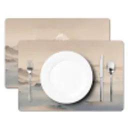 Japans - Landschap - Beige Placemat vinyl groot -zzsfeer2_Kitchenyeah-website