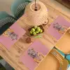 Leeuw - Pak - Geruit - Bril Placemat vinyl groot -zzsfeer5_Kitchenyeah-website