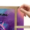 Tijger - Kleurrijk - Rook - Dieren Light Box met batterij (Wandlamp kind) middel -USP_websiteprintNL