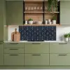 Deco - Waaier - Blauw keuken achterwand 2 middel 871 -sfeer3