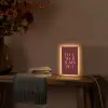 Love your damn self - Kleurrijk - Bordeaux Light Box met kabel (Tafellamp) klein -sfeer4