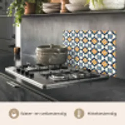 Klassiek - Geometrisch - Blauw keuken achterwand spatscherm klein 900 -usp_NL