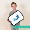 Springende blauwe dolfijn Kinderkoffer - Zwart klein -sfeer4_NL