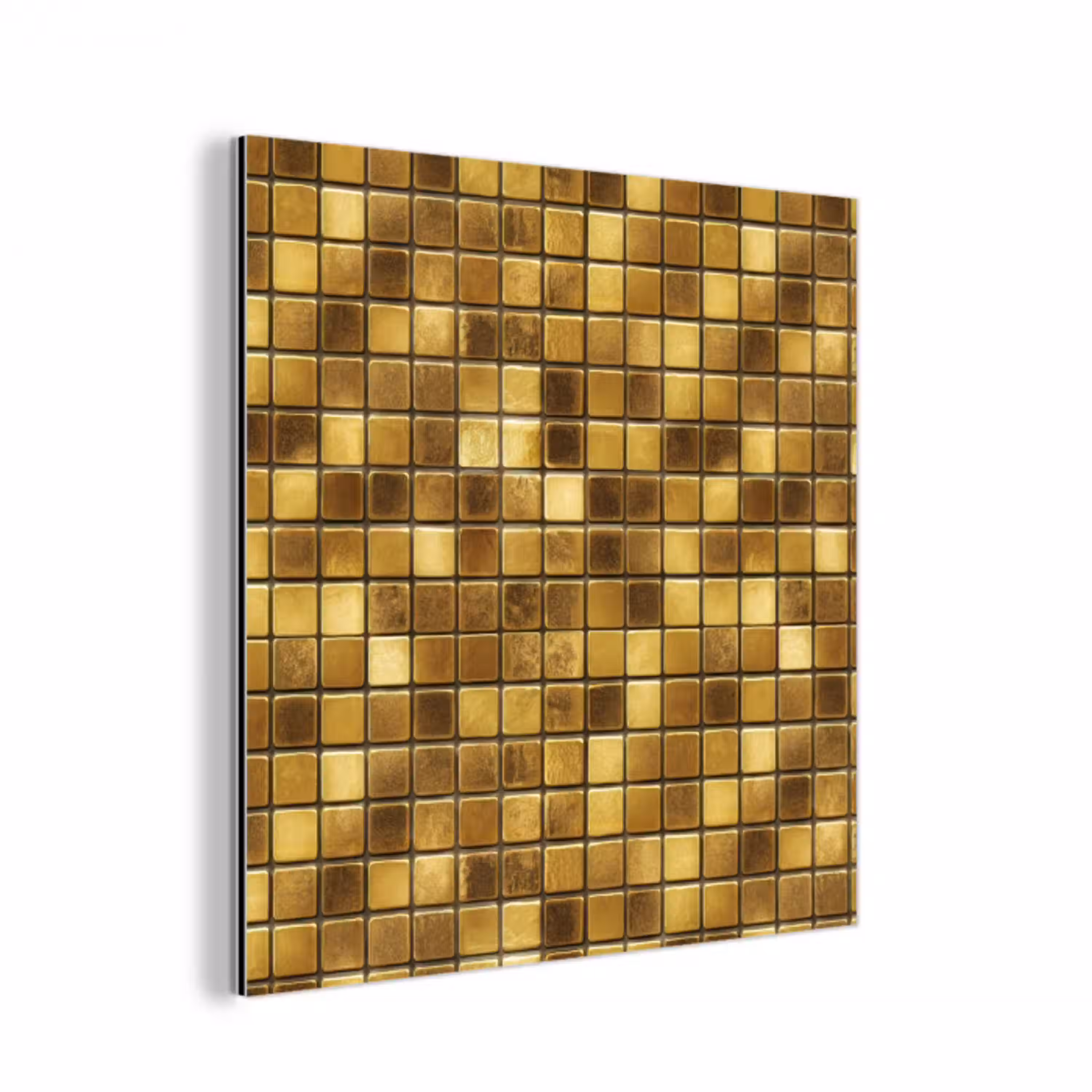 Tegels - Mozaïek - Luxe - Warm Goud aluminium wit klein 46 -3d