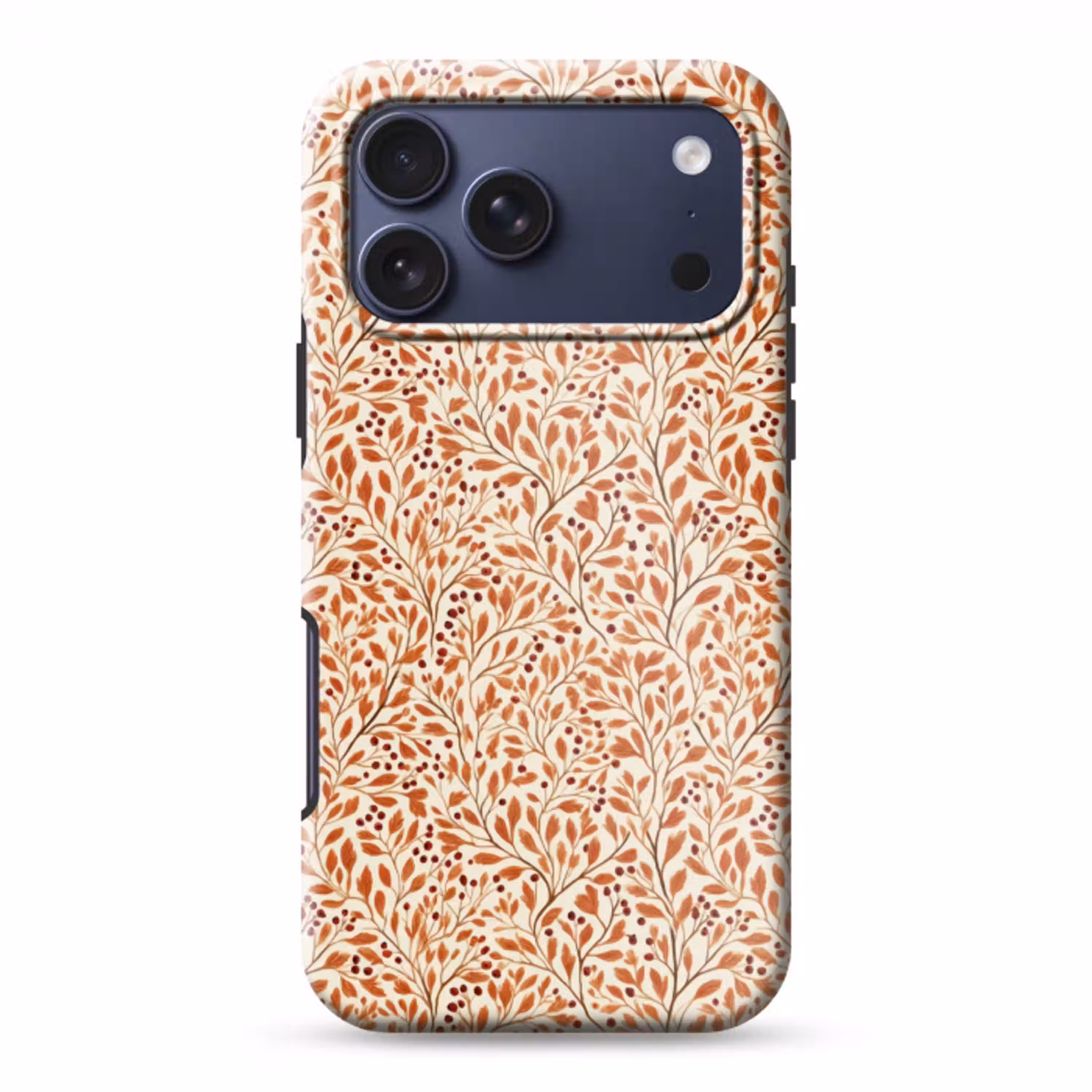 Bladeren - Botanisch  - Terracotta Toughcase MagSafe Apple iPhone 17 Pro Max klein 1019 -3d