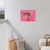 Giraf - Roze - Bril - Sjaal tuinposter los doek klein -sfeer8
